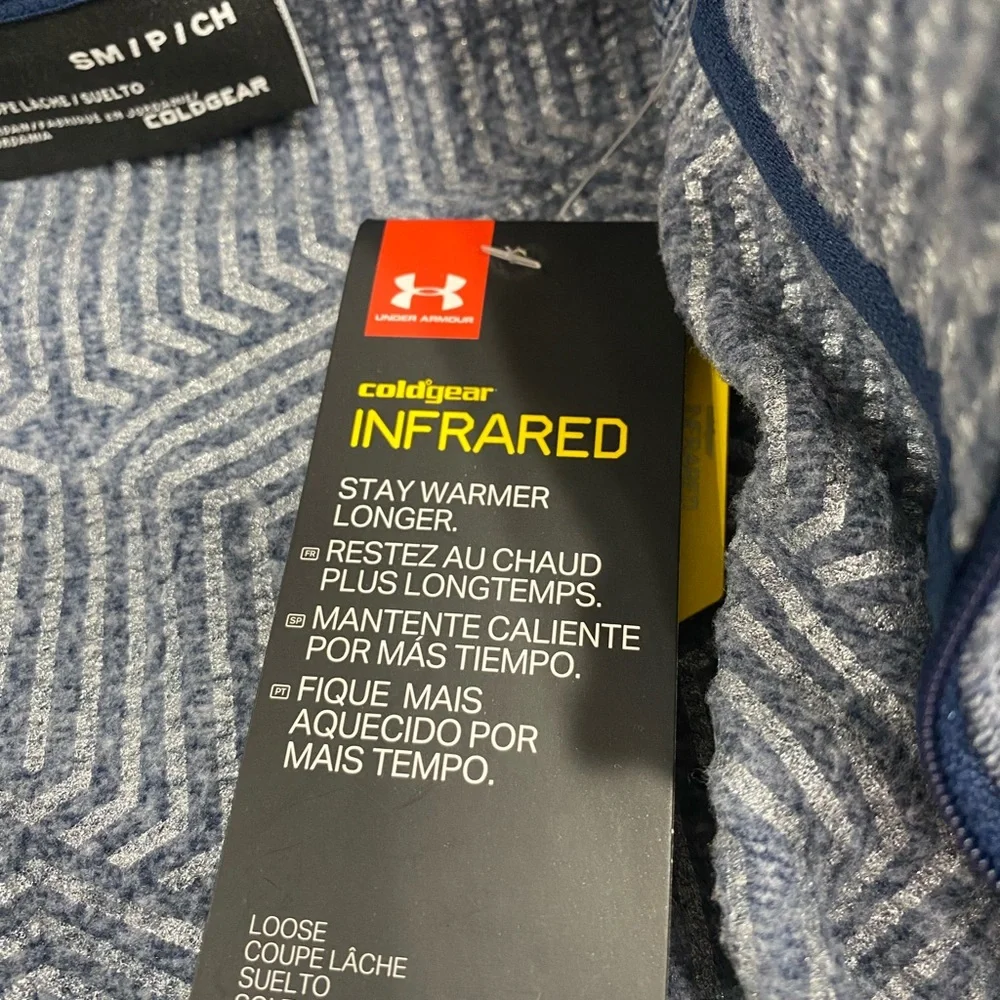 New! Under Armour Men's Cold Gear Infared 1/4 Zip Sweatshirt Small - Picture 4 of 5